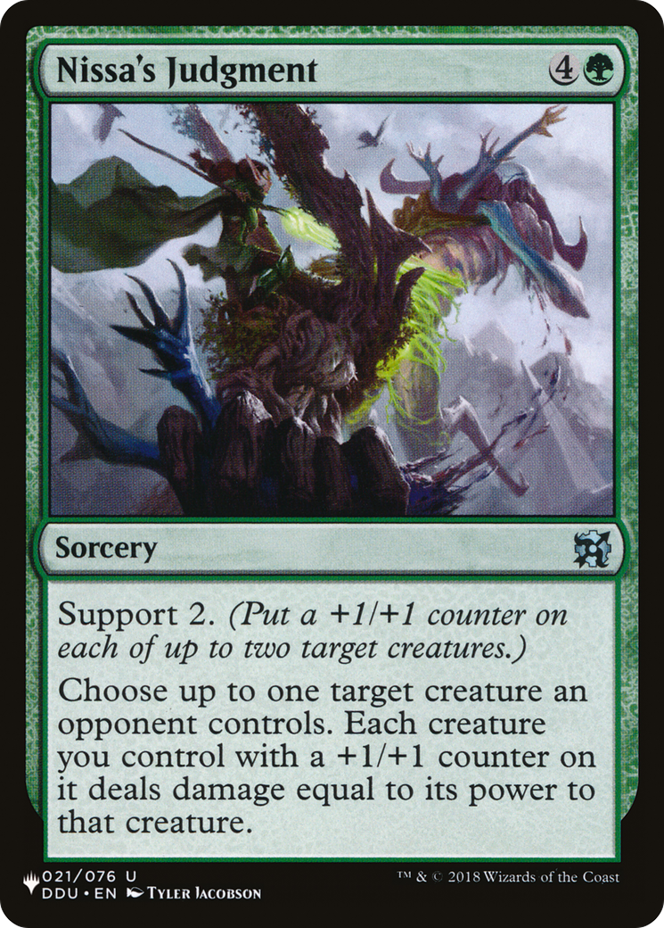 Nissa's Judgment [The List Reprints] | Magic Magpie