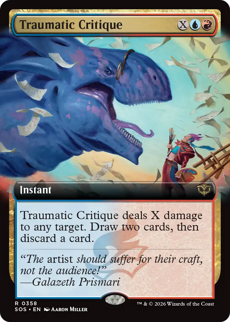 Traumatic Critique (Extended Art) [Secrets of Strixhaven] | Magic Magpie