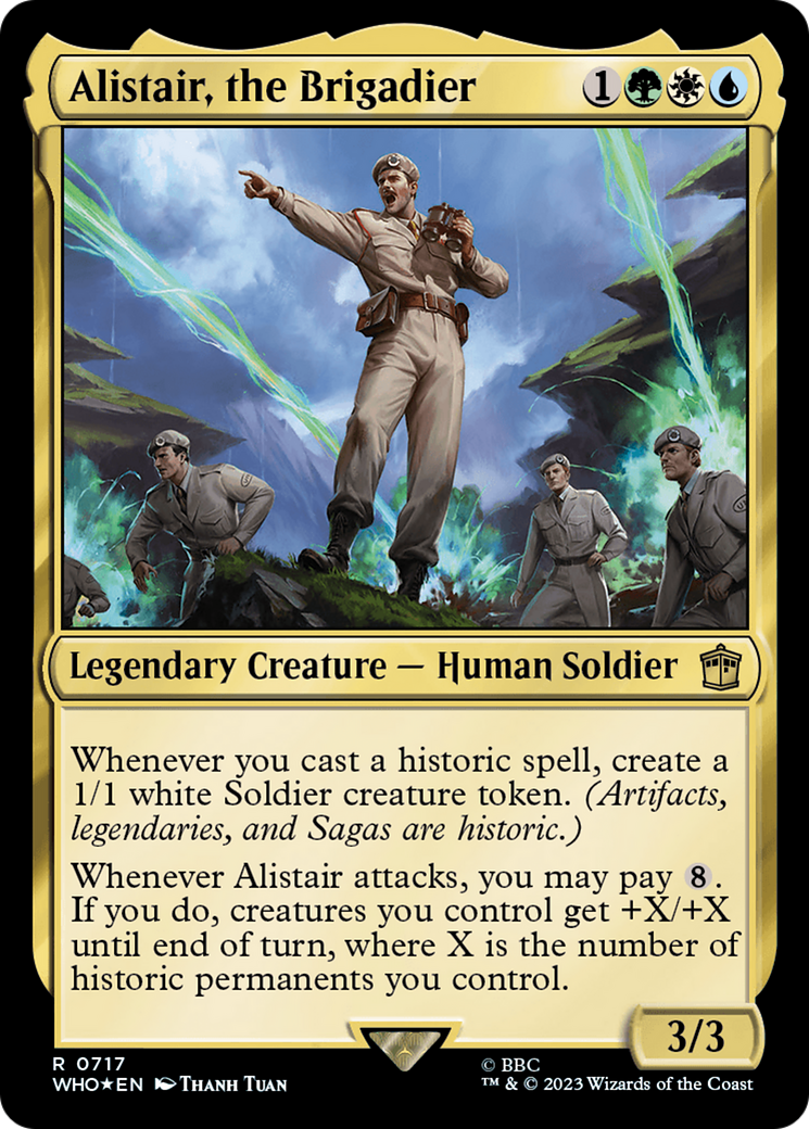 Alistair, the Brigadier (Surge Foil) [Doctor Who] | Magic Magpie
