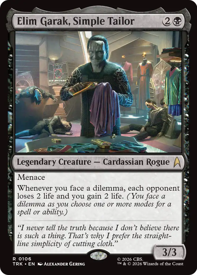 Elim Garak, Simple Tailor [Star Trek] | Magic Magpie