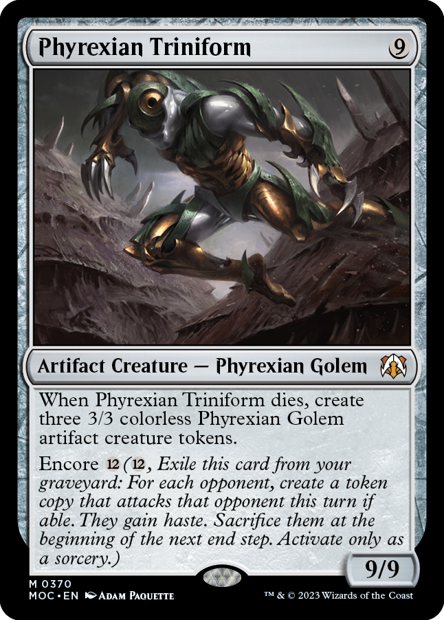 Phyrexian Triniform [March of the Machine Commander] | Magic Magpie