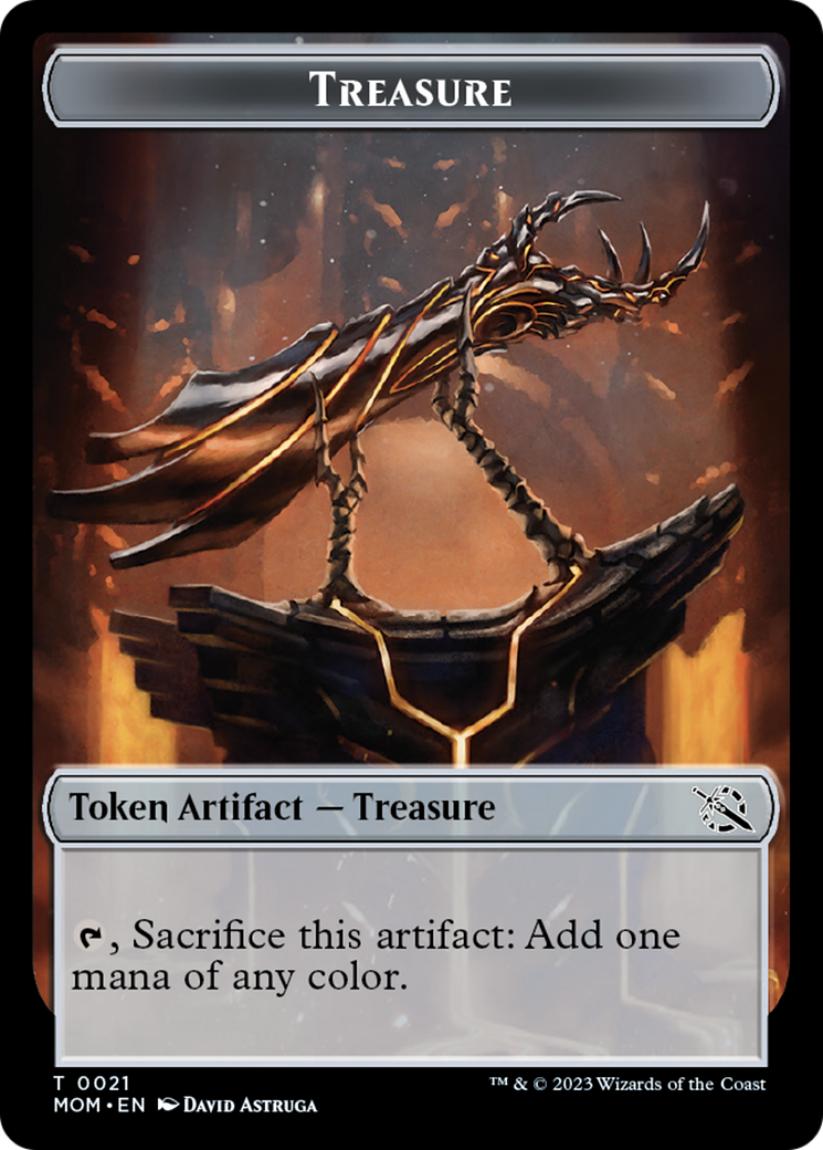 Treasure Token (21) [March of the Machine Tokens] | Magic Magpie