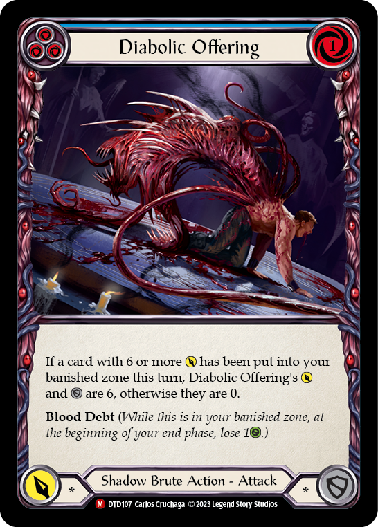 Diabolic Offering [DTD107] (Dusk Till Dawn)  Rainbow Foil | Magic Magpie