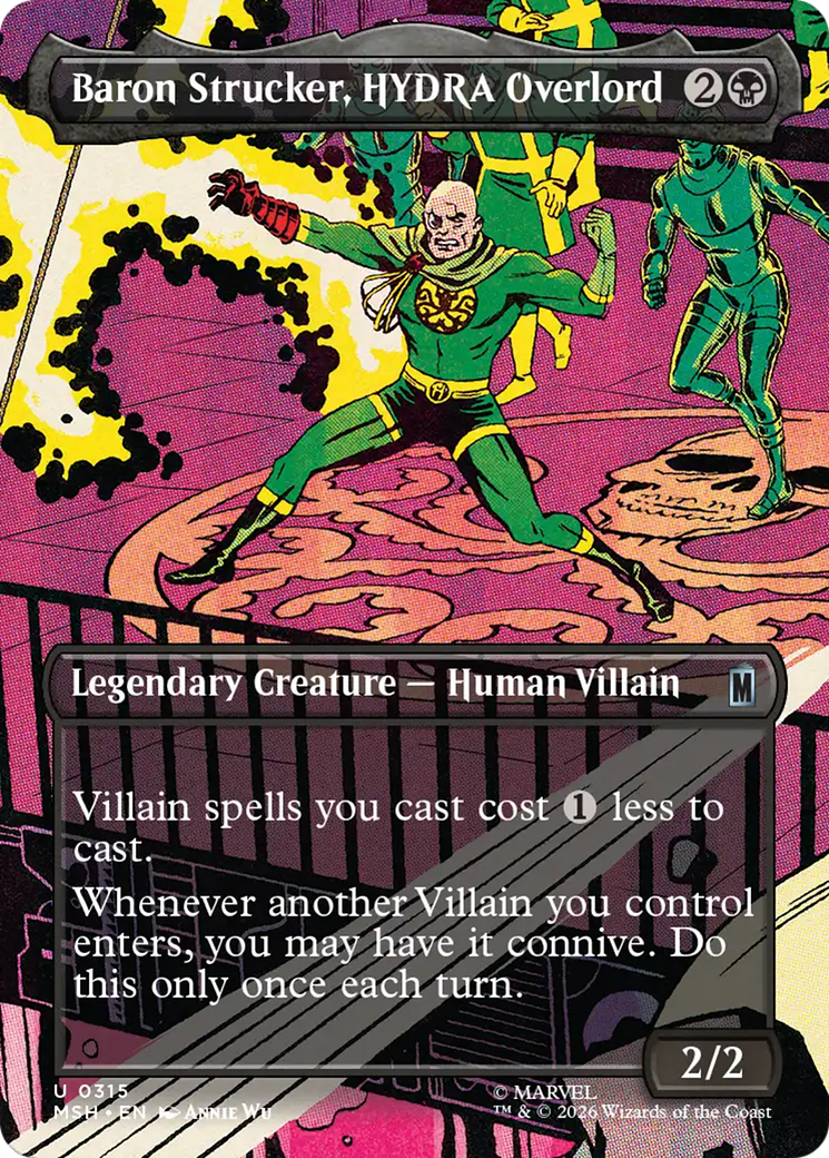 Baron Strucker, HYDRA Overlord (Borderless) (0315) [Marvel Super Heroes] | Magic Magpie