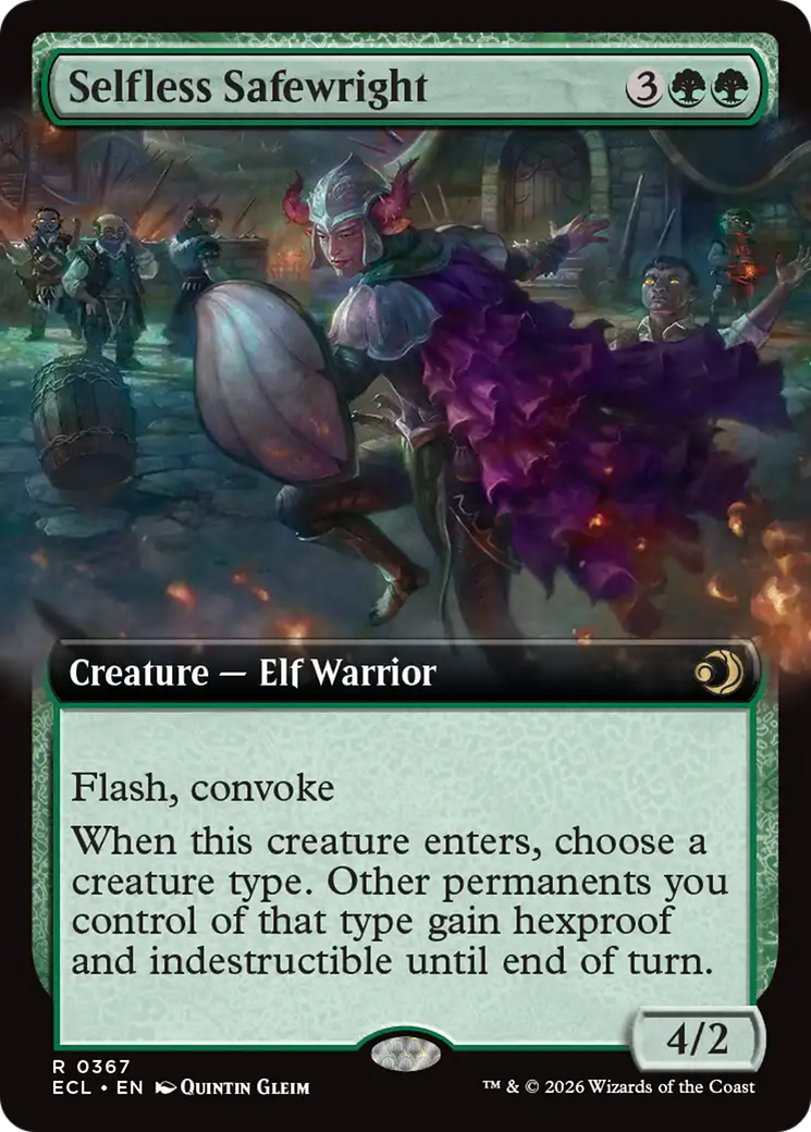 Selfless Safewright (Extended Art) [Lorwyn Eclipsed] | Magic Magpie