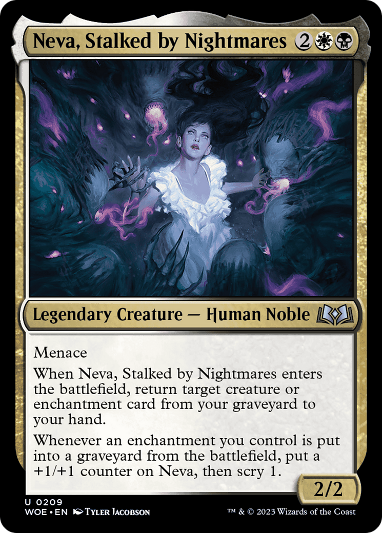 Neva, Stalked by Nightmares [Wilds of Eldraine] | Magic Magpie