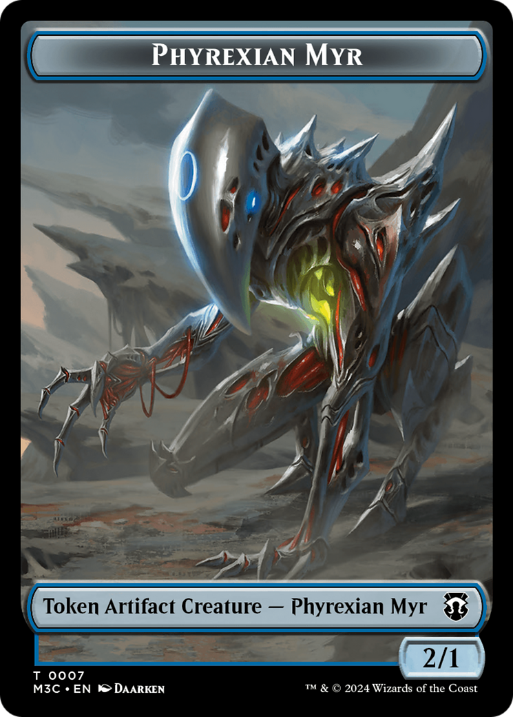 Phyrexian Myr // Servo Double-Sided Token [Modern Horizons 3 Commander Tokens] | Magic Magpie