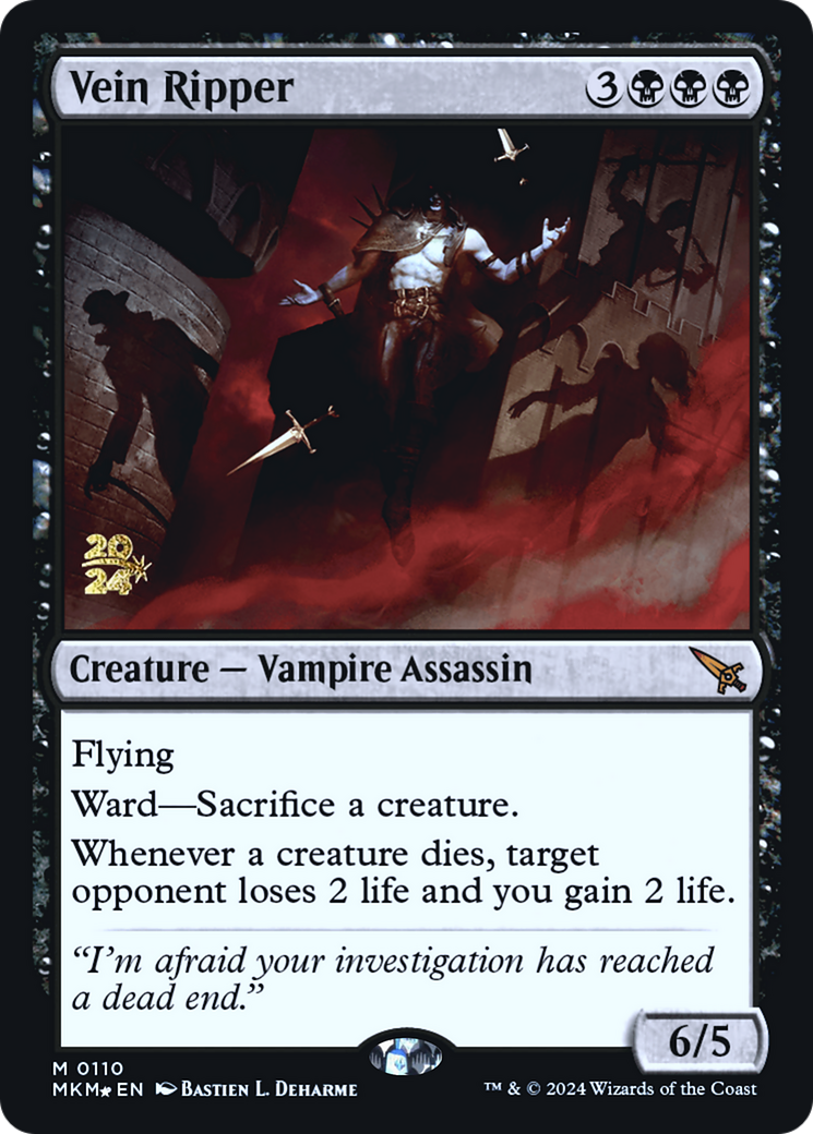 Vein Ripper [Murders at Karlov Manor Prerelease Promos] | Magic Magpie