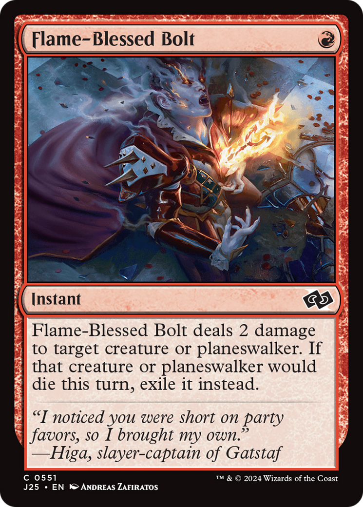 Flame-Blessed Bolt [Foundations Jumpstart] | Magic Magpie