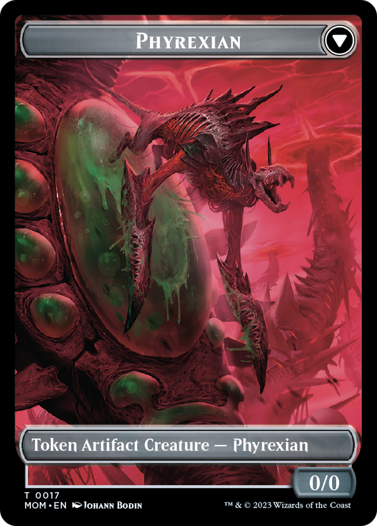 Incubator // Phyrexian (17) Double-Sided Token [March of the Machine Tokens] | Magic Magpie