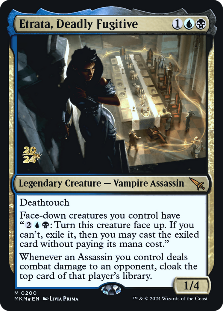 Etrata, Deadly Fugitive [Murders at Karlov Manor Prerelease Promos] | Magic Magpie