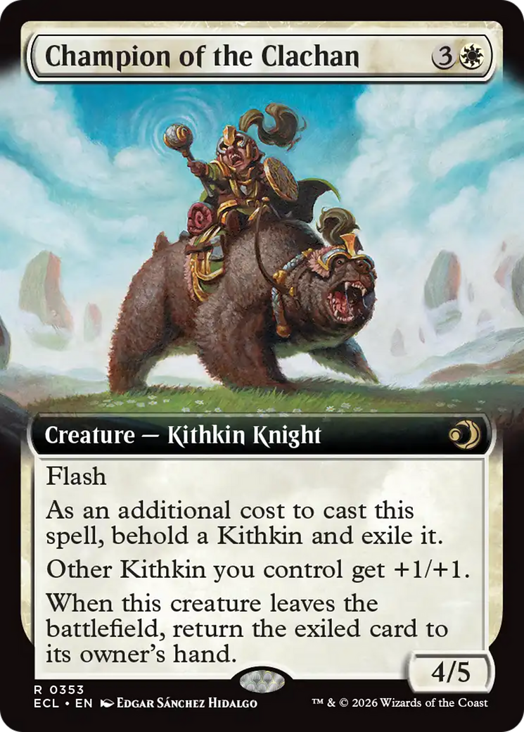 Champion of the Clachan (Extended Art) [Lorwyn Eclipsed] | Magic Magpie