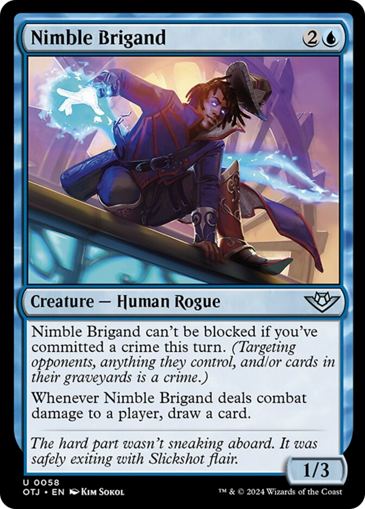 Nimble Brigand [Outlaws of Thunder Junction] | Magic Magpie