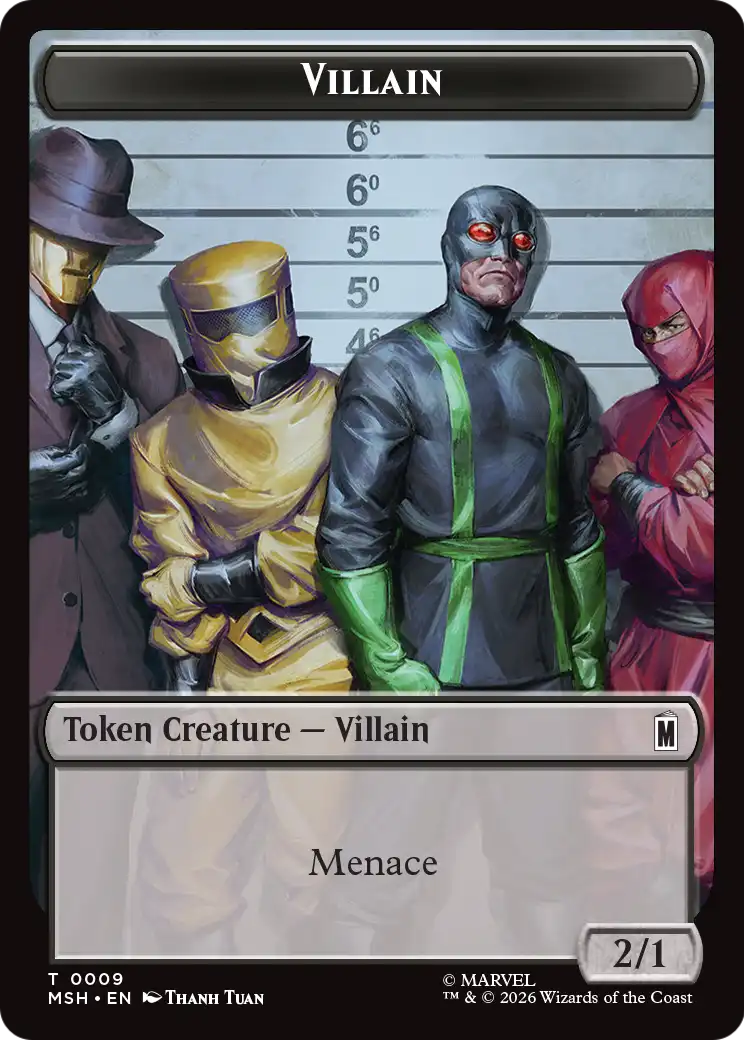 Robot Hero // Villain Double-Sided Token [Marvel Super Heroes Commander Tokens] | Magic Magpie