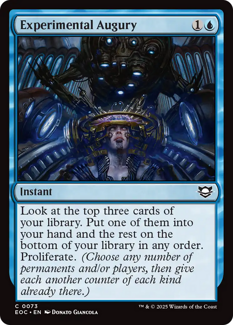 Experimental Augury [Edge of Eternities Commander] | Magic Magpie