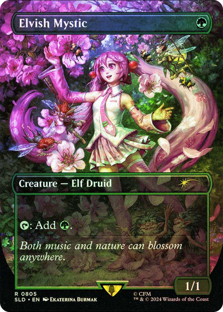 Elvish Mystic (0805) (Rainbow Foil) [Secret Lair Drop Series] | Magic Magpie