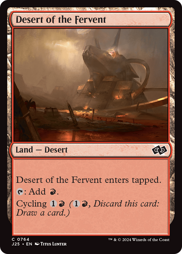 Desert of the Fervent [Foundations Jumpstart] | Magic Magpie