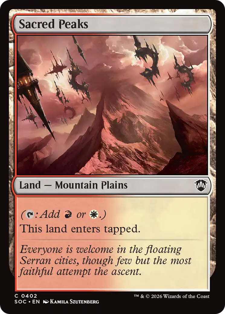 Sacred Peaks [Secrets of Strixhaven Commander] | Magic Magpie