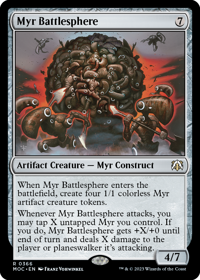 Myr Battlesphere [March of the Machine Commander] | Magic Magpie