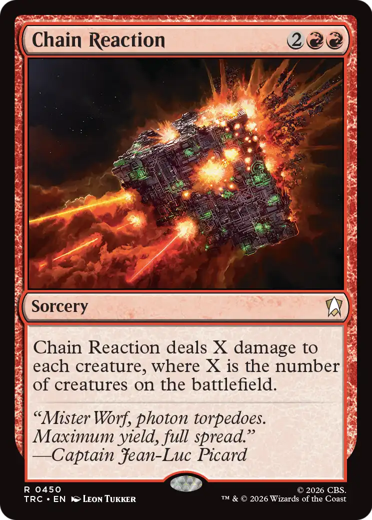 Chain Reaction (Surge Foil) [Star Trek Commander] | Magic Magpie