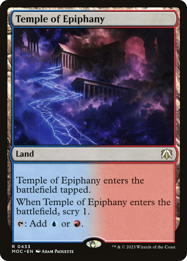 Temple of Epiphany [March of the Machine Commander] | Magic Magpie