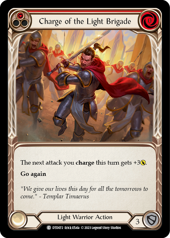 Charge of the Light Brigade (Red) [DTD072] (Dusk Till Dawn)  Rainbow Foil | Magic Magpie