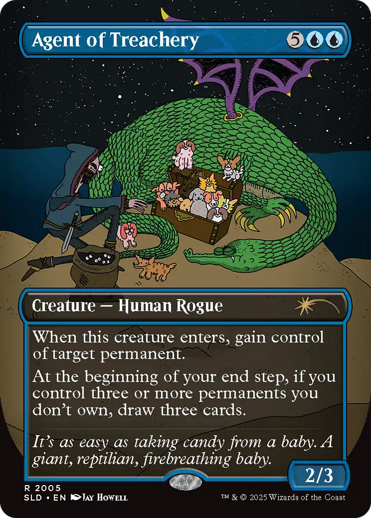 Agent of Treachery (Rainbow Foil) [Secret Lair Drop Series] | Magic Magpie