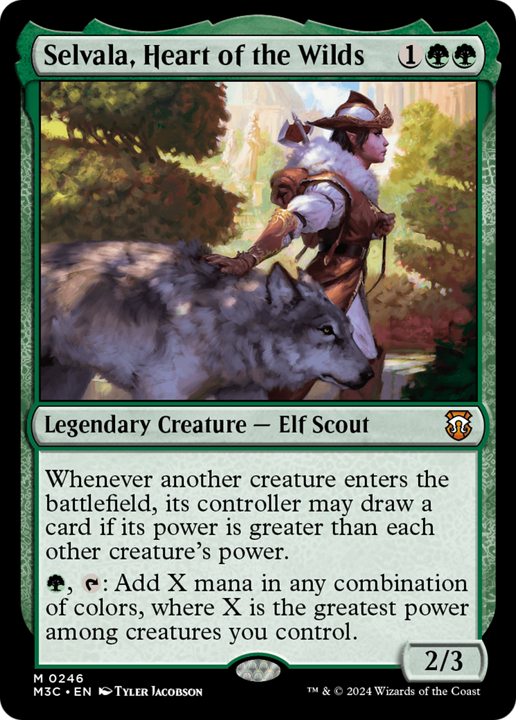 Selvala, Heart of the Wilds (Ripple Foil) [Modern Horizons 3 Commander] | Magic Magpie