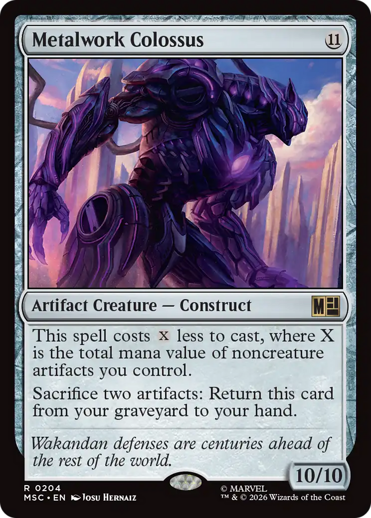 Metalwork Colossus (Surge Foil) [Marvel Super Heroes Commander] | Magic Magpie