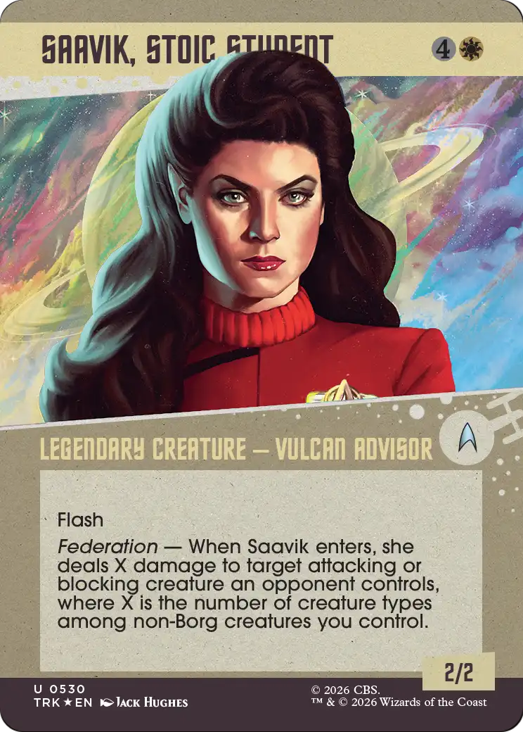 Saavik, Stoic Student (Showcase) (Surge Foil) [Star Trek] | Magic Magpie