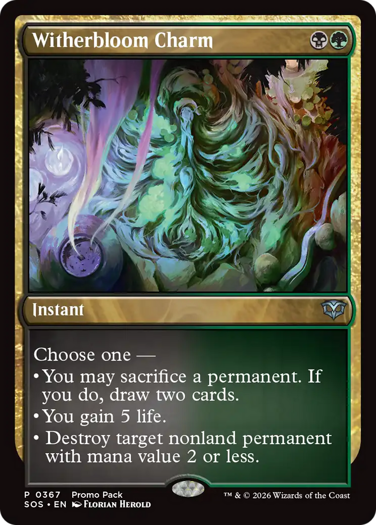 Witherbloom Charm [Secrets of Strixhaven Promos] | Magic Magpie