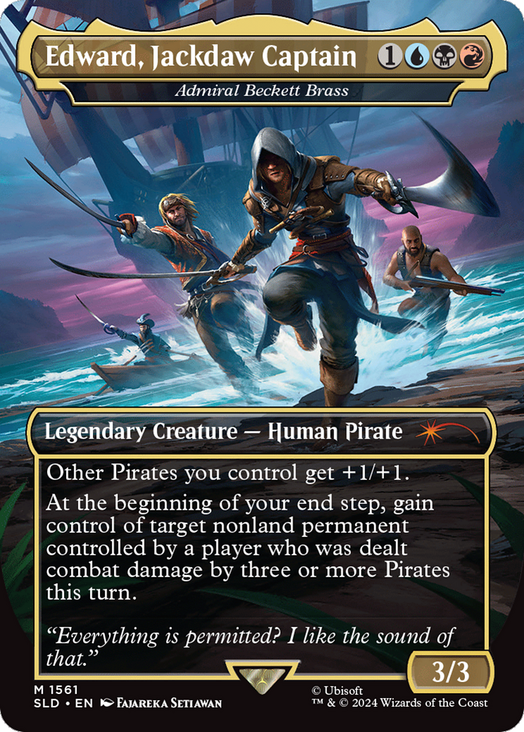 Edward, Jackdaw Captain - Admiral Beckett Brass [Secret Lair Drop Series] | Magic Magpie