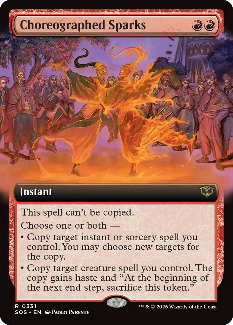 Choreographed Sparks (Extended Art) [Secrets of Strixhaven] | Magic Magpie