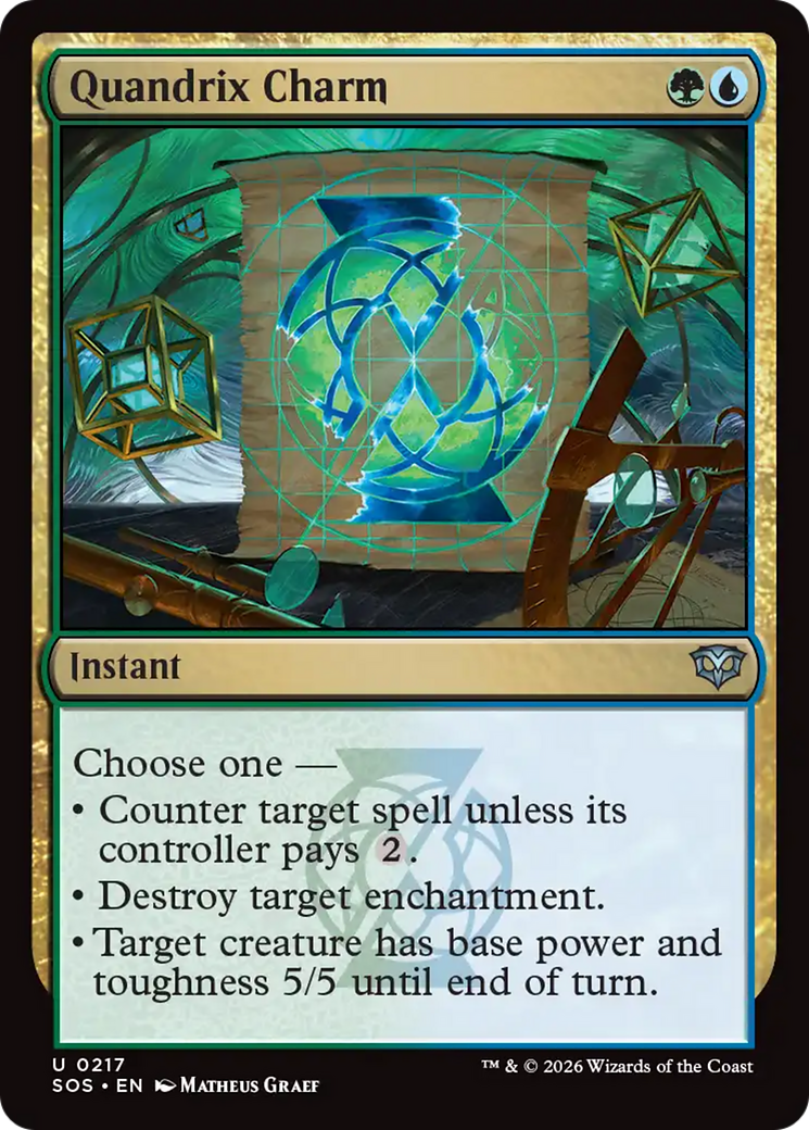 Quandrix Charm [Secrets of Strixhaven] | Magic Magpie