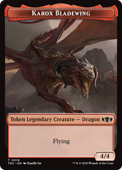 Karox Bladewing // Copy Double-Sided Token [Tarkir: Dragonstorm Commander Tokens] | Magic Magpie