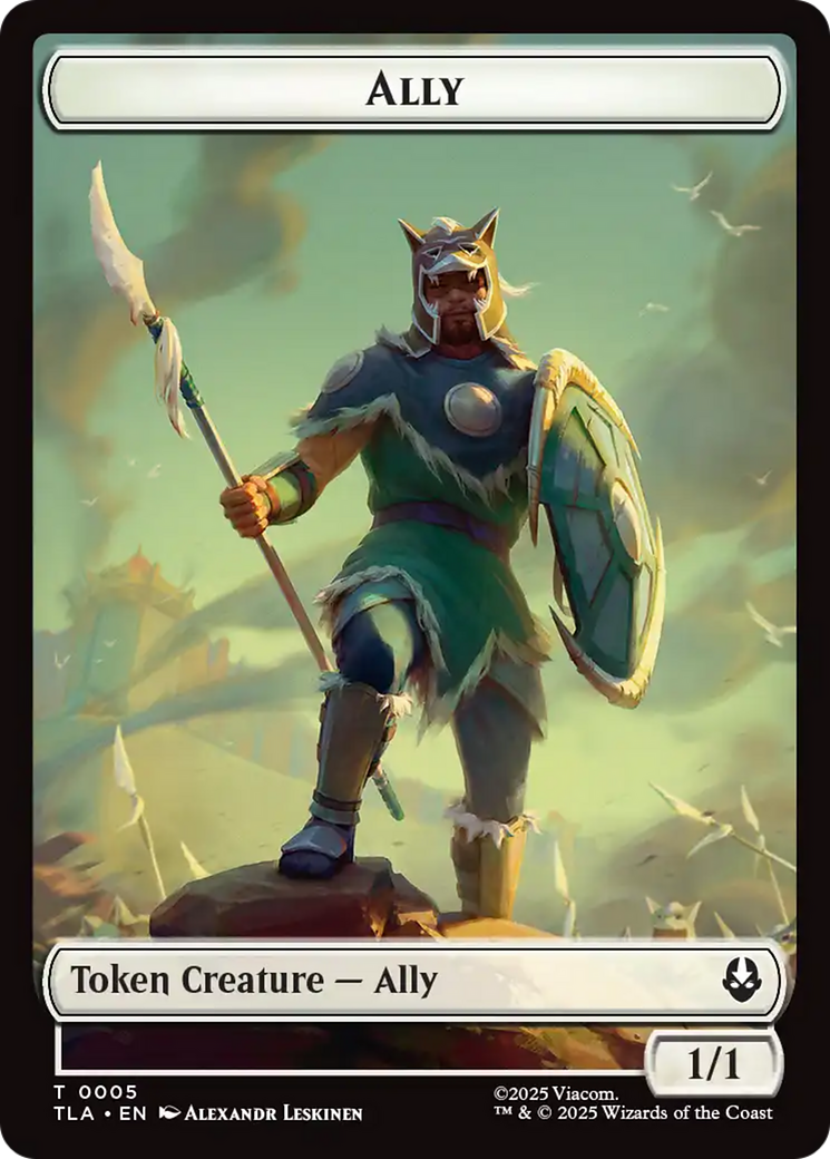 Ally (0005) // Clue (0018) Double-Sided Token [Avatar: The Last Airbender Tokens] | Magic Magpie