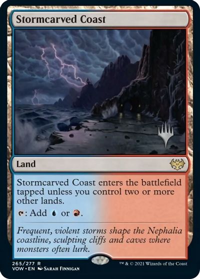 Stormcarved Coast (Promo Pack) [Innistrad: Crimson Vow Promos] | Magic Magpie