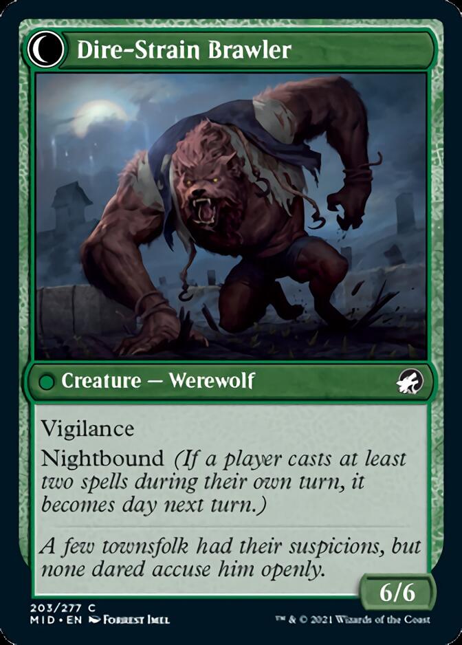 Tireless Hauler // Dire-Strain Brawler [Innistrad: Midnight Hunt] | Magic Magpie