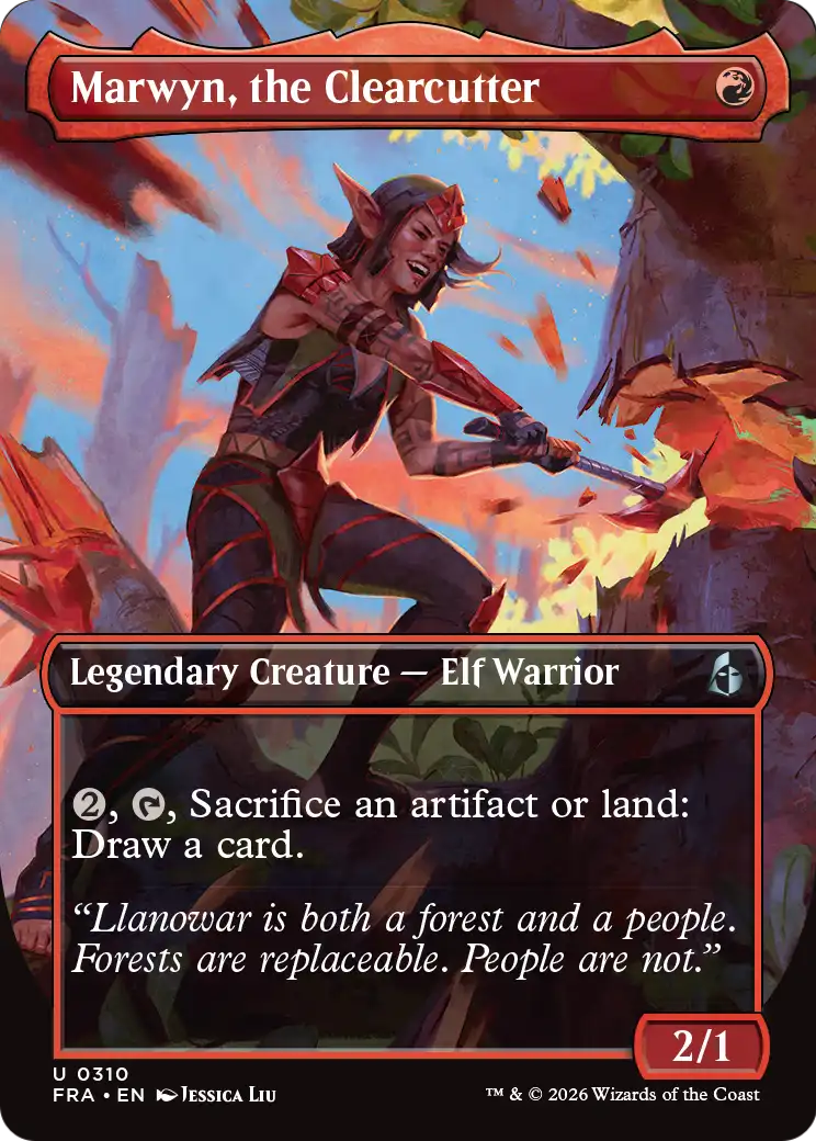Marwyn, the Clearcutter (Borderless) [Reality Fracture] | Magic Magpie