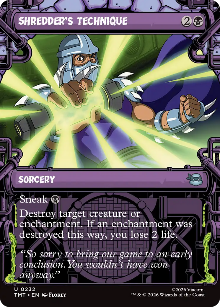 Shredder's Technique (Showcase) [Teenage Mutant Ninja Turtles] | Magic Magpie