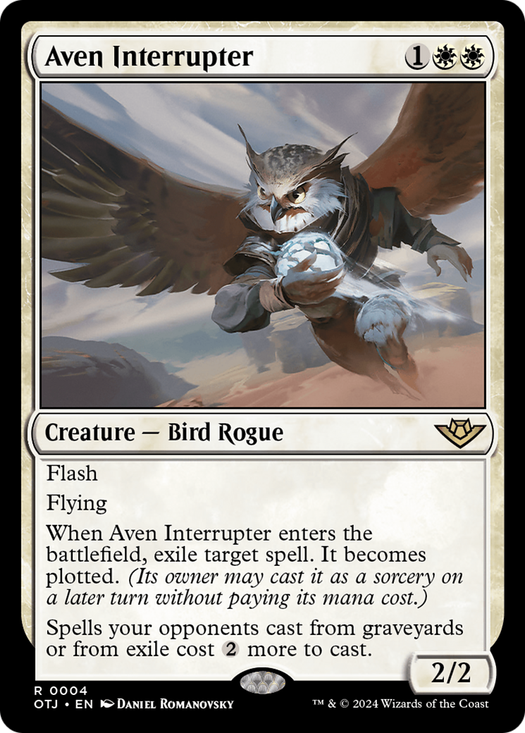 Aven Interrupter [Outlaws of Thunder Junction] | Magic Magpie