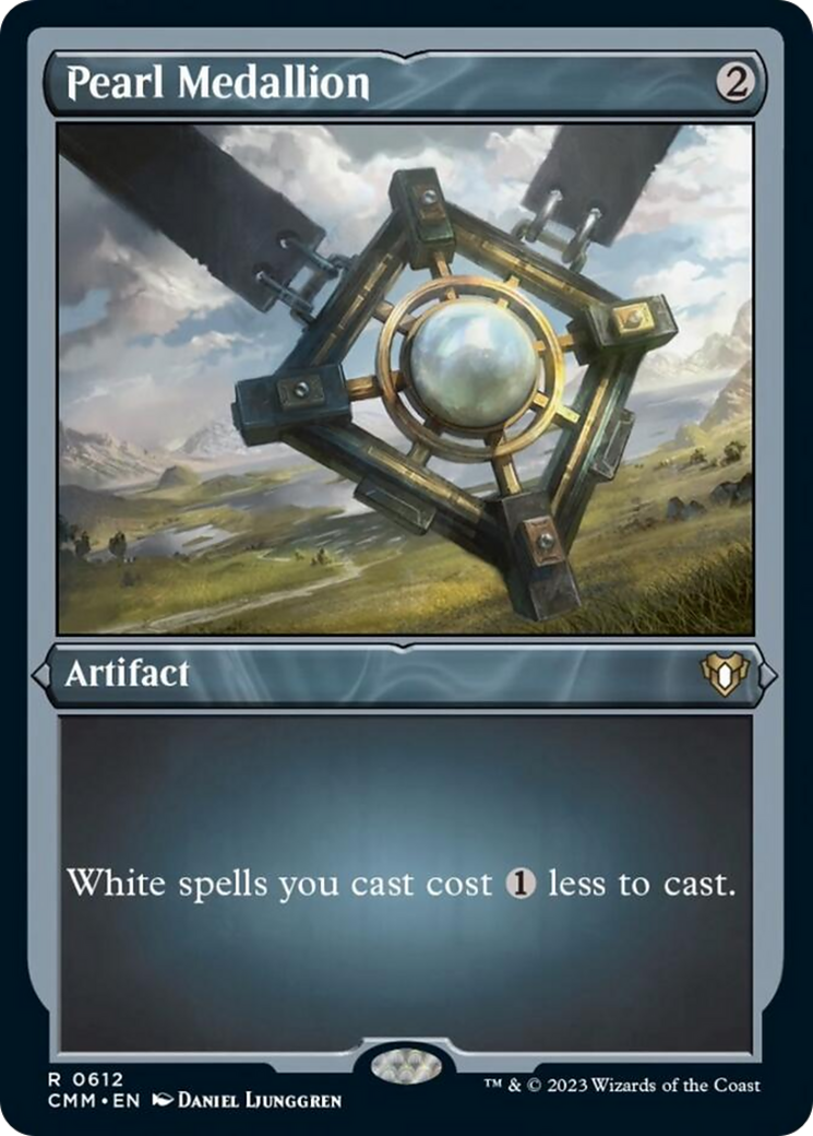Pearl Medallion (Foil Etched) [Commander Masters] | Magic Magpie