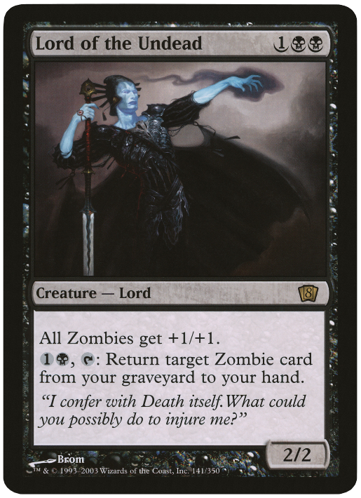 Lord of the Undead (Oversized) [Eighth Edition Box Topper] | Magic Magpie