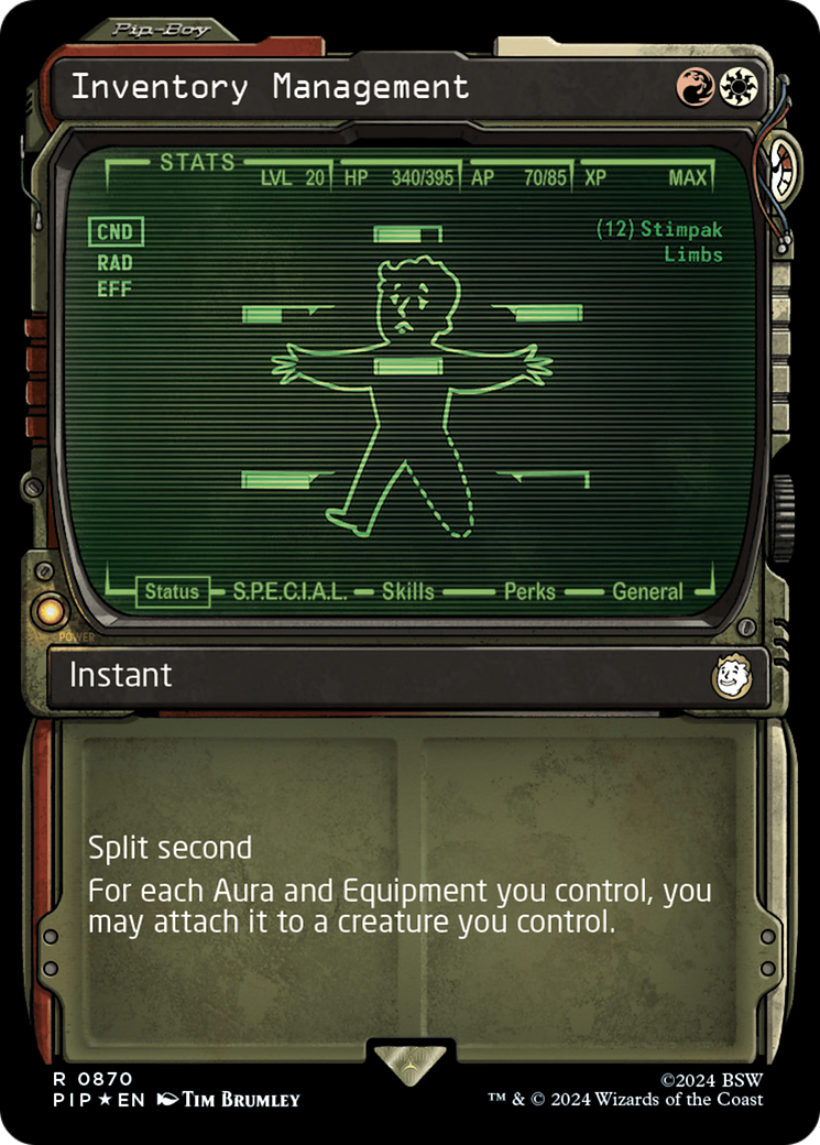Inventory Management (Showcase) (Surge Foil) [Fallout] | Magic Magpie