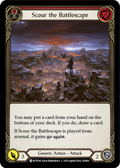 Scour the Battlescape (Red) [U-WTR194] (Welcome to Rathe Unlimited)  Unlimited Rainbow Foil | Magic Magpie