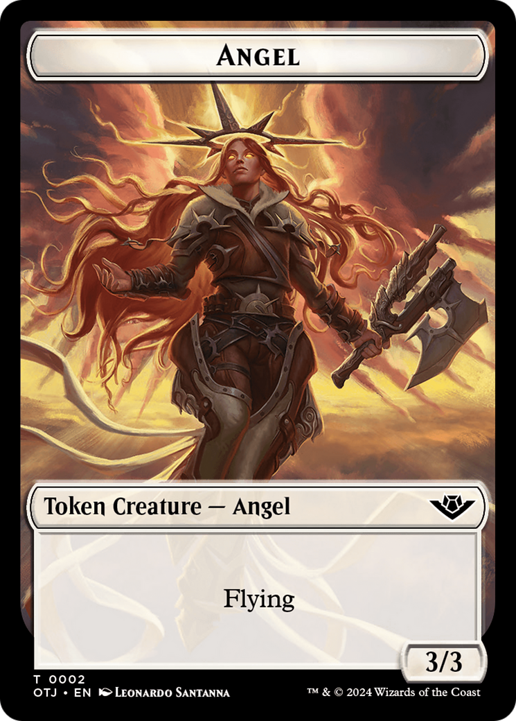 Angel Token [Outlaws of Thunder Junction Tokens] | Magic Magpie