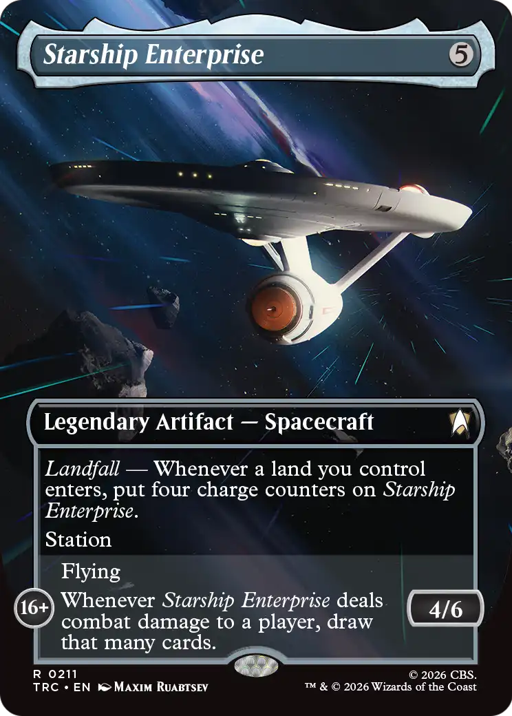 Starship Enterprise (Borderless) [Star Trek Commander] | Magic Magpie