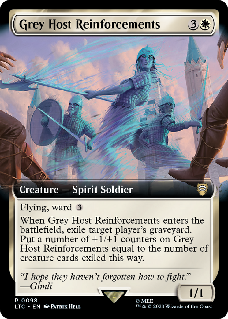 Grey Host Reinforcements (Extended Art) [The Lord of the Rings: Tales of Middle-Earth Commander] | Magic Magpie