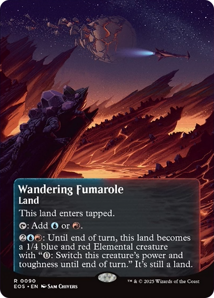 Wandering Fumarole (0090) (Borderless) [Edge of Eternities: Stellar Sights] | Magic Magpie