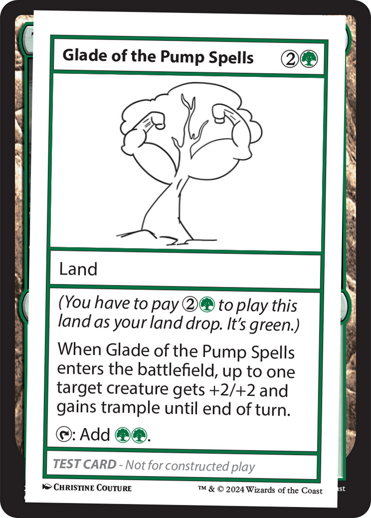 Glade of the Pump Spells [Mystery Booster 2 Playtest Cards] | Magic Magpie